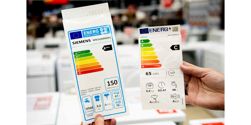 انواع برچسب انرژی