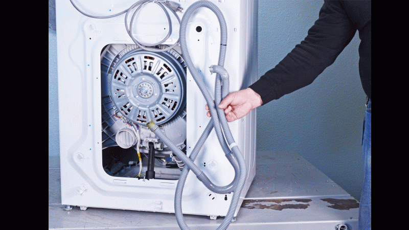 چرا لباسشویی آب را تخلیه نمیکند؟